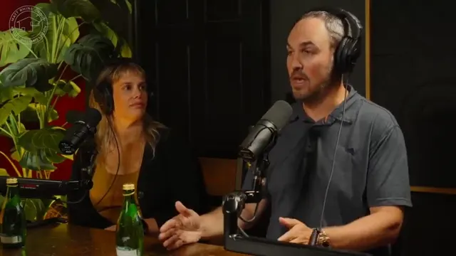 Still from Matt Rhine’s interview with Matt and Carley Cooper