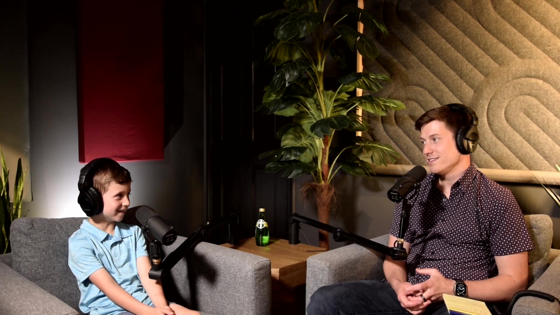 Charlie Rhine and Matt Rhine in their original 2023 camera recording