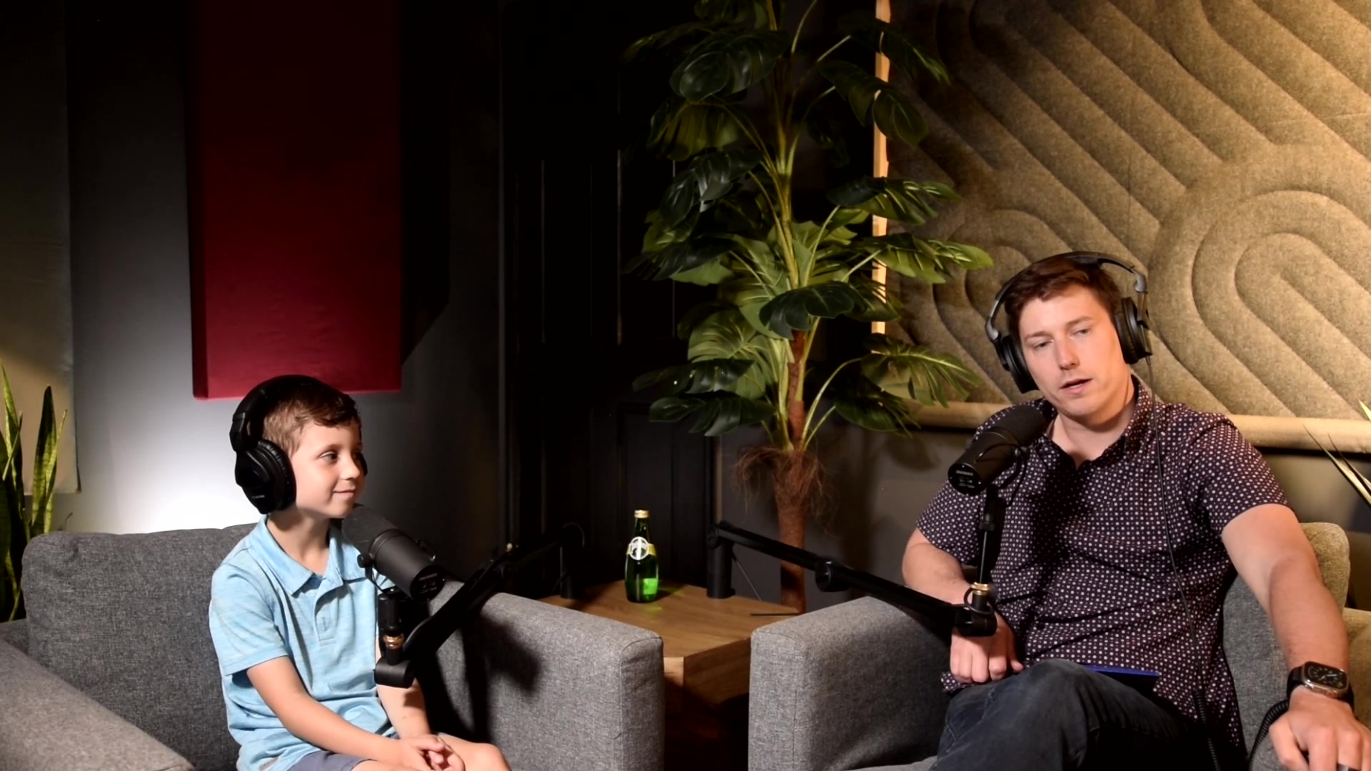 Charlie Rhine on the left and Matt Rhine on the right in their original June 2023 episode 13 camera recording