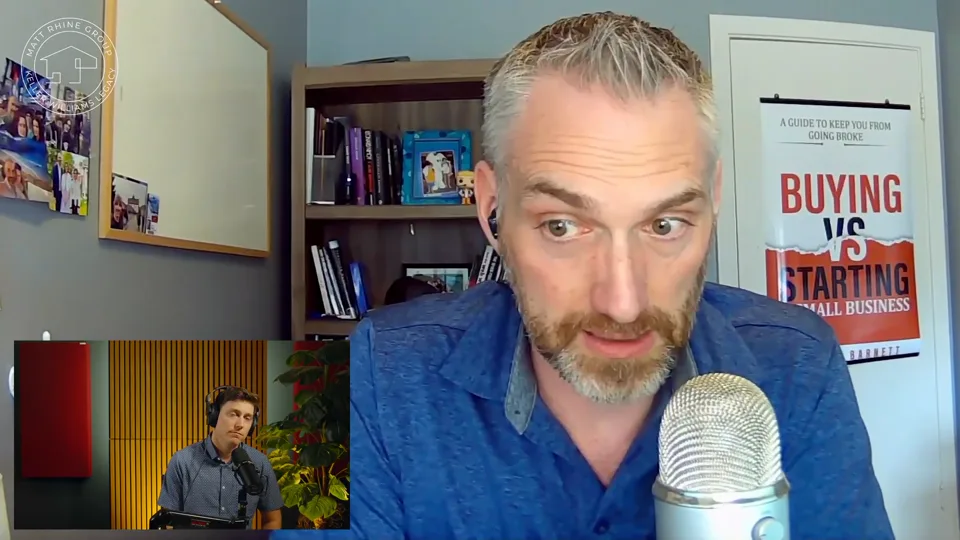 Still from Matt Rhine’s interview with David C. Barnett