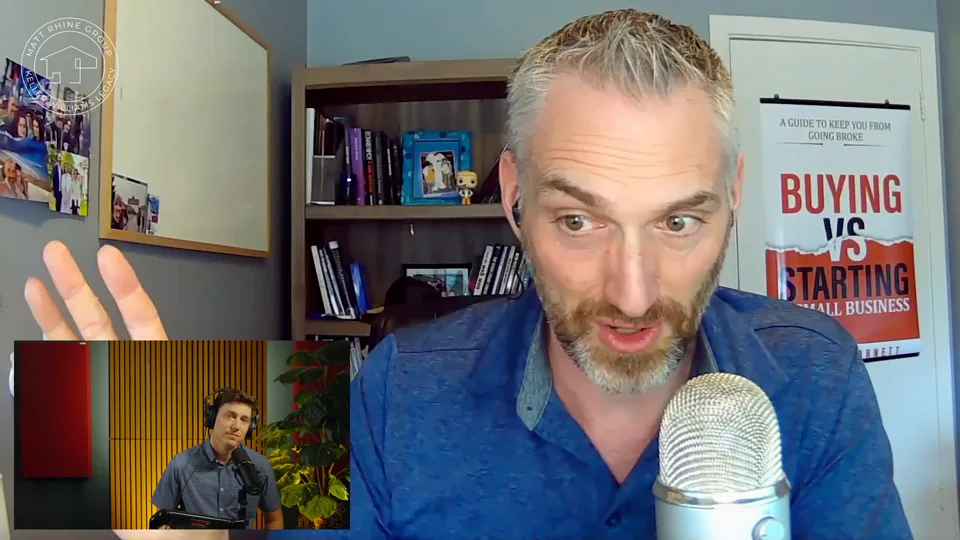 Still from Matt Rhine’s interview with David C. Barnett