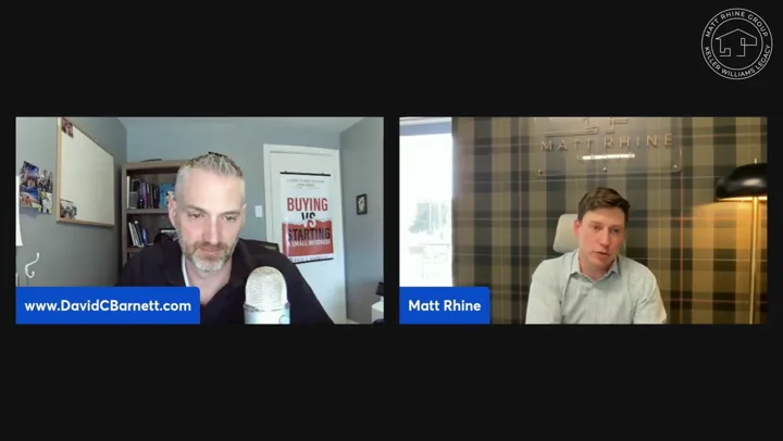 Still from David C. Barnett’s interview with Matt Rhine