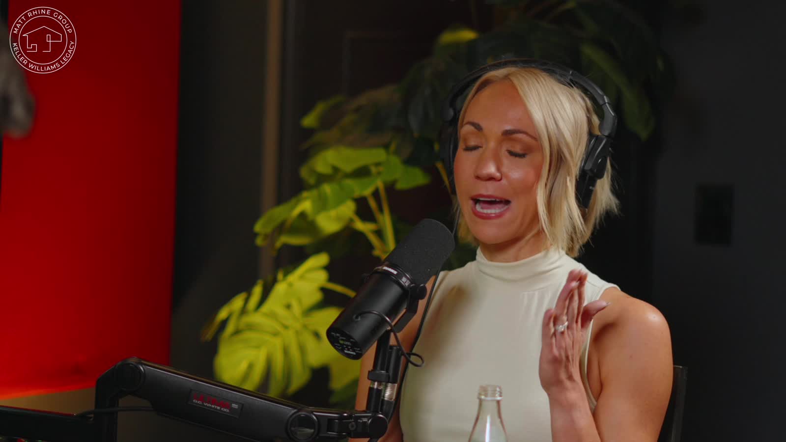 Emily Johnson discussing her career change in the genuine studio interview