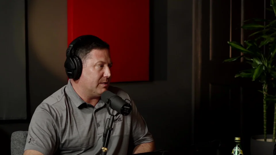 Jay Rhine in an authentic frame from his filmed studio interview