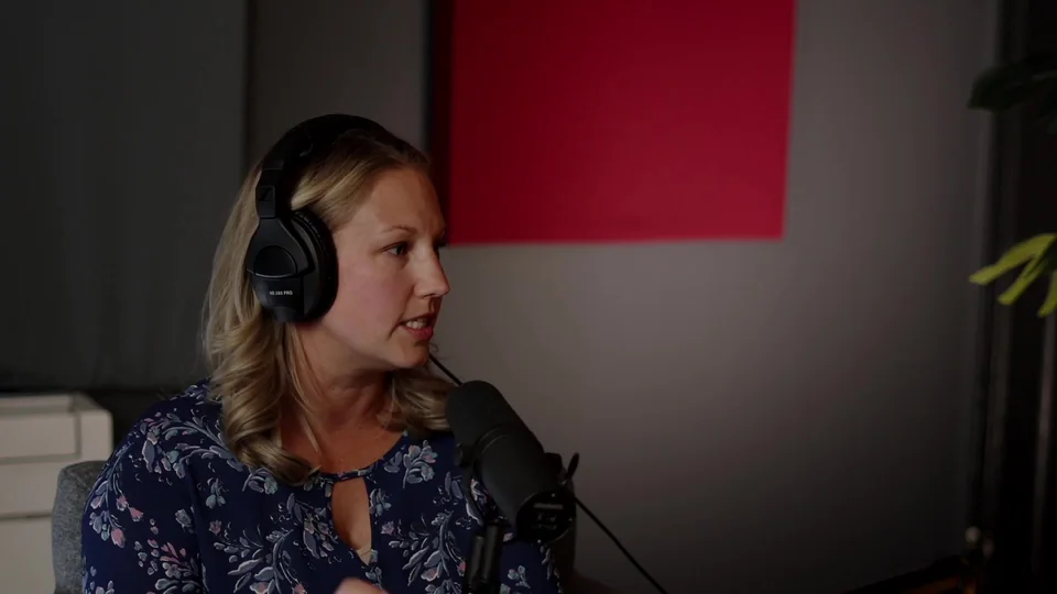 Megan Winkler in an authentic frame from her filmed studio interview