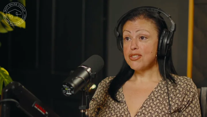 Still from Matt Rhine’s interview with Stephanie Arcelay