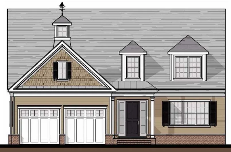 Builder elevation illustration of the Ellenham plan